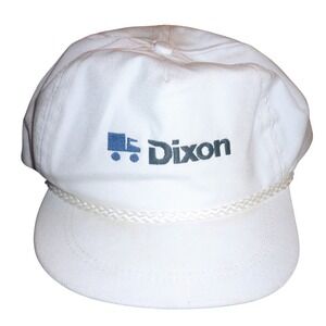 Vintage Imperial Headwear Dixon Trucking Rope Hat White Green Adjustable Cap